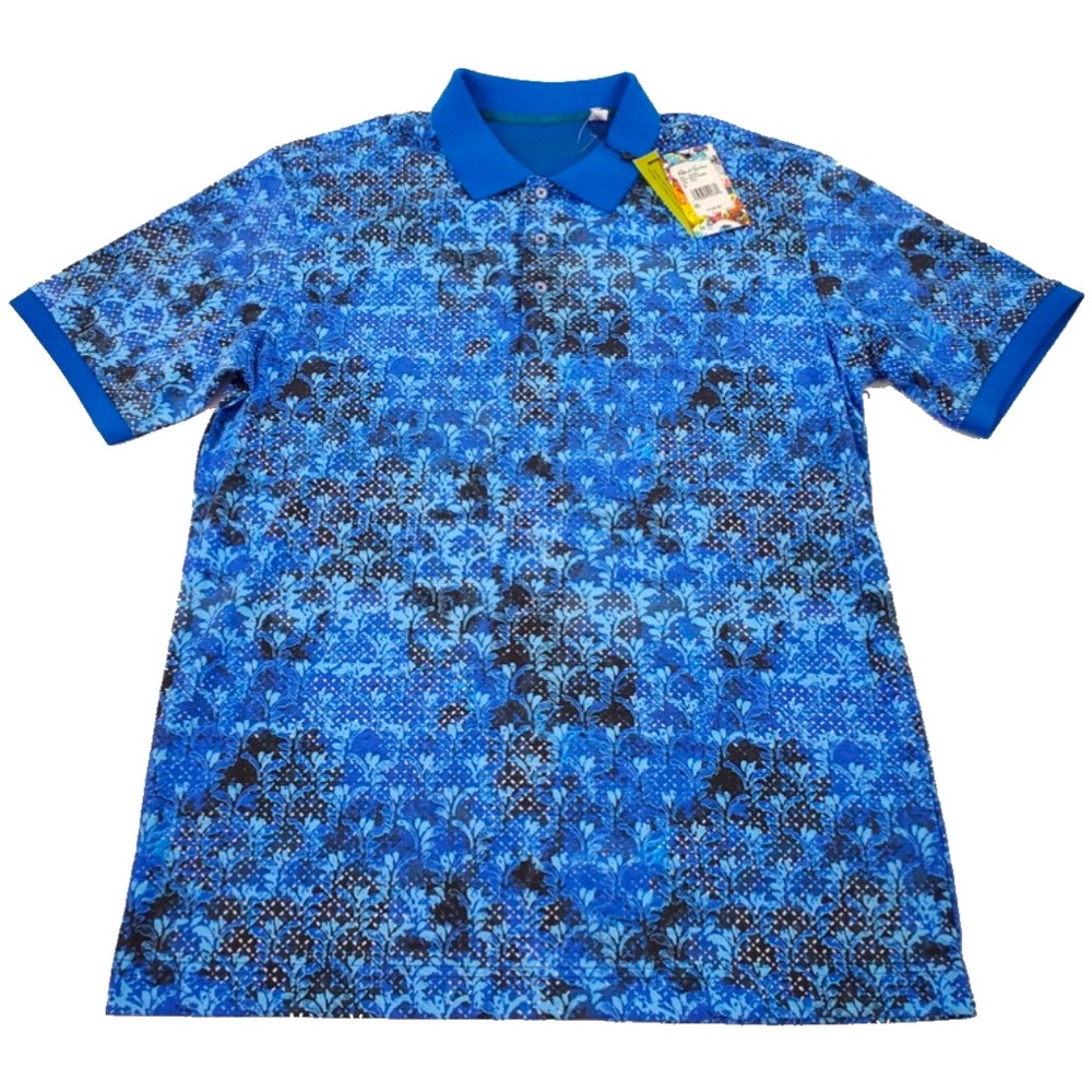 Robert Graham - Warden Blue - Classic Fit Polo Shirt Size S